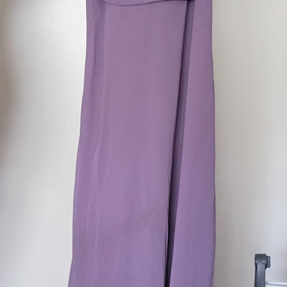 David's Bridal | Dresses | Davids Bridal Victorian Lilac Chiffon Aline  Strapless Bridesmaid Dress Size 6 | Poshmark